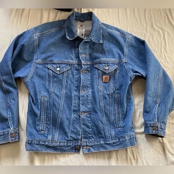 Carhartt Denim Jean Jacket Unlined (J12) Made in USA - Picture 1 of 10
